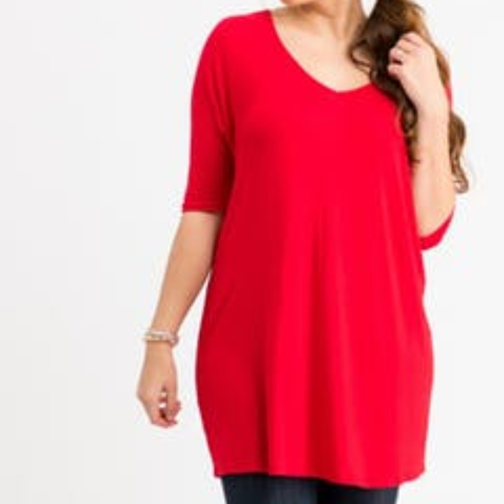 Agnes & Dora Love Tunic Red